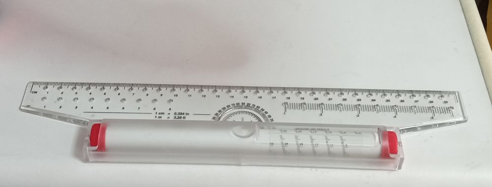 Régua de impressão de desenho de mesa rotativa
