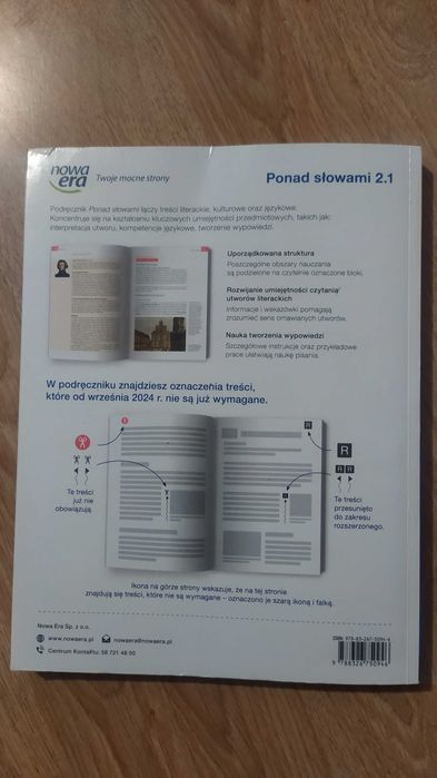 Ponad słowami 2 część 1 zakres podstawowy i rozszerzony Nowa Era