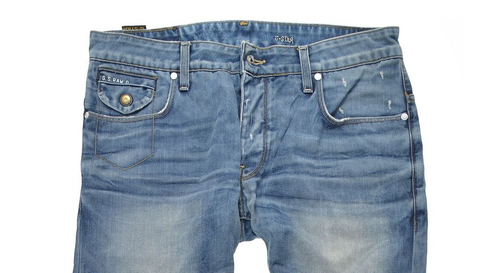 Spodnie G-Star Raw 3301 Slim Tapered W32 L34 Męskie Jeansy Button