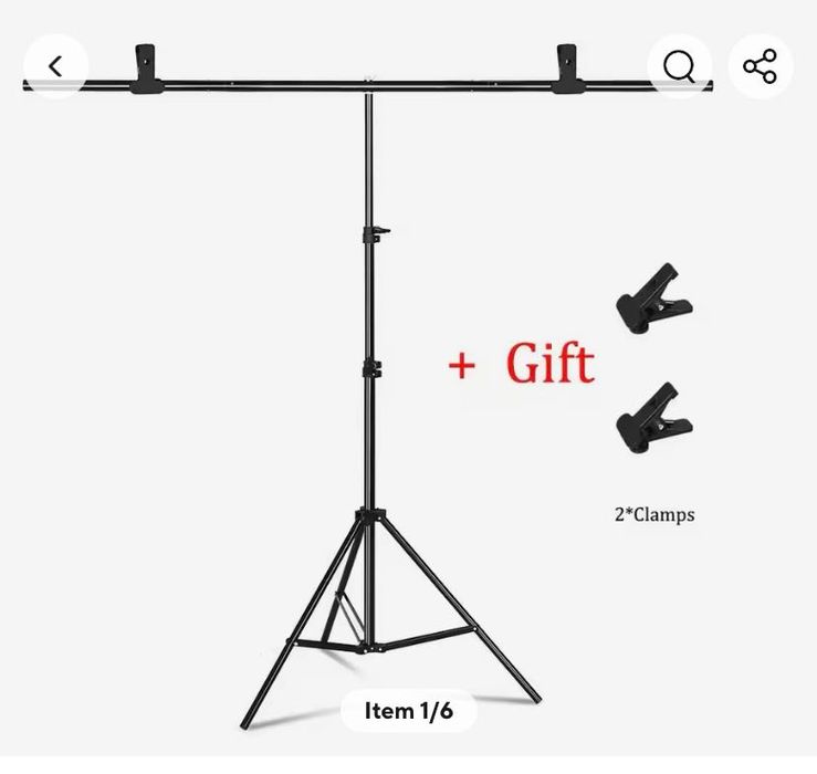 Tx 1 e Y x2 tripés pano de fundo fotografia ajustável / NOVOS