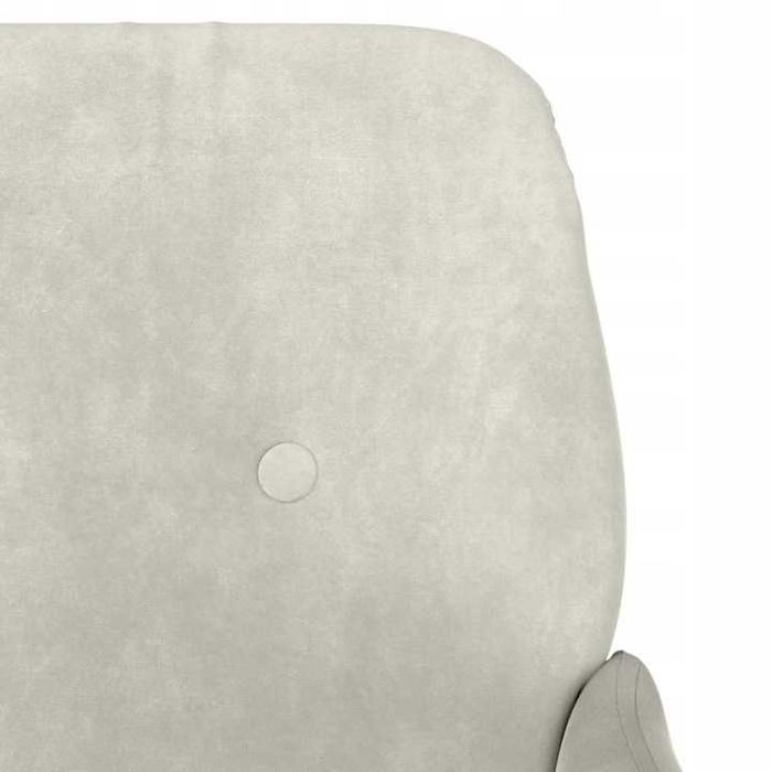 Fotel obity aksamitem kremowy 62x79x79 cm vidaXL