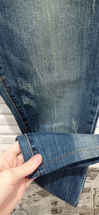 Джинси жіночі скінні з низькою посадкою 28р. / сині / джинсы женские