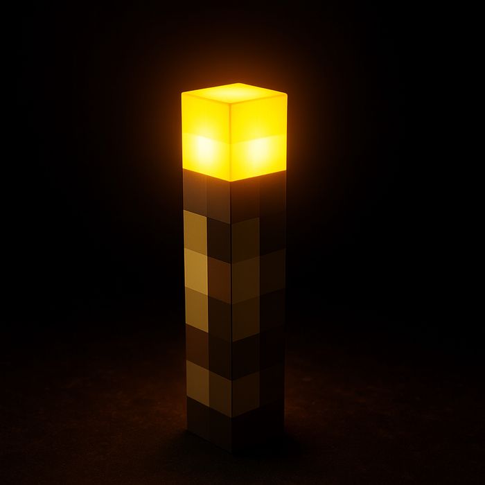 Нічник Майнкрафт. Факел. Minecraft.. світильник майнкрафт.