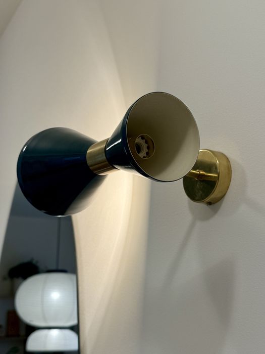 Kinkiet włoska lampa włoski vintage Mid century