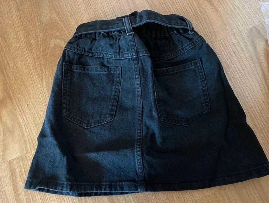 Saia de ganga preta nova com etiqueta - Mango Teen