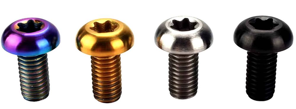FMXTR TITANIUM BOLT Śruby M5x10mm Torx 6szt do Tarczy Hamulcowej BLACK