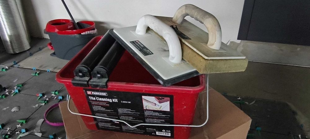 Zestaw do fugowania PARKSIDE wiaderko gąbka paca fuga fugowanie wiadro