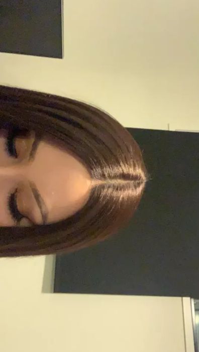 Peruka Lace front brąz