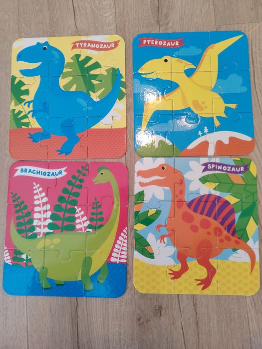 Puzzle dinozaury czuczu i puzzle drewniane