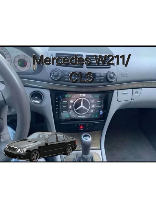 Rádio Android 14 com GPS Mercedes W211/CLS (Artigo Novo)