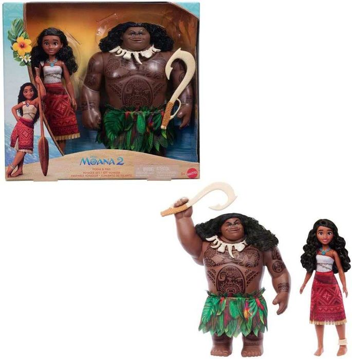 Набір Mattel Disney Moana 2, Moana & Maui Моана та Мауї Ваяна Дісней