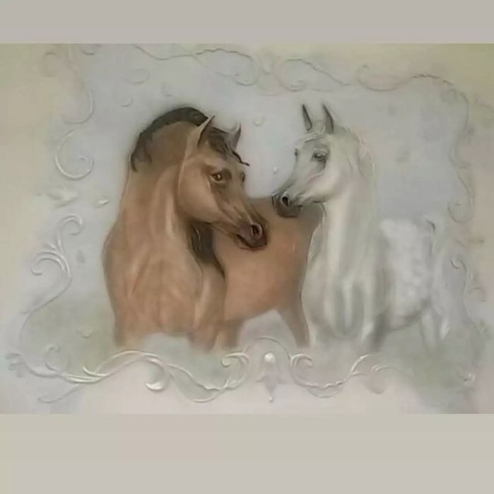 Картина Пара лошадей