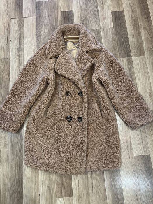 Шубка тедді карамельна