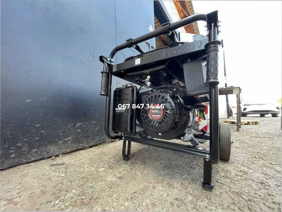 Генератор 5,5 кВт LONCIN LC6500 бензиновый 1 фаз з колесами + Доставка