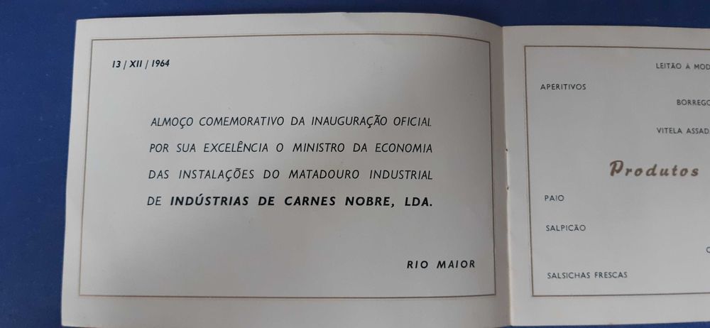 Catálogo Inauguração Industria Nobre