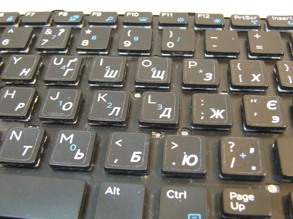 Клавіатура Dell Е5470 з підсвіткою/0D19TR/ENG+RU розкладка/рамка