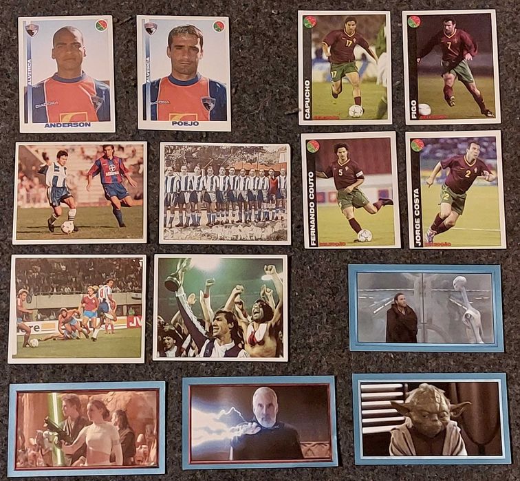 Lote de 21 Cromos de Futebol + Star Wars