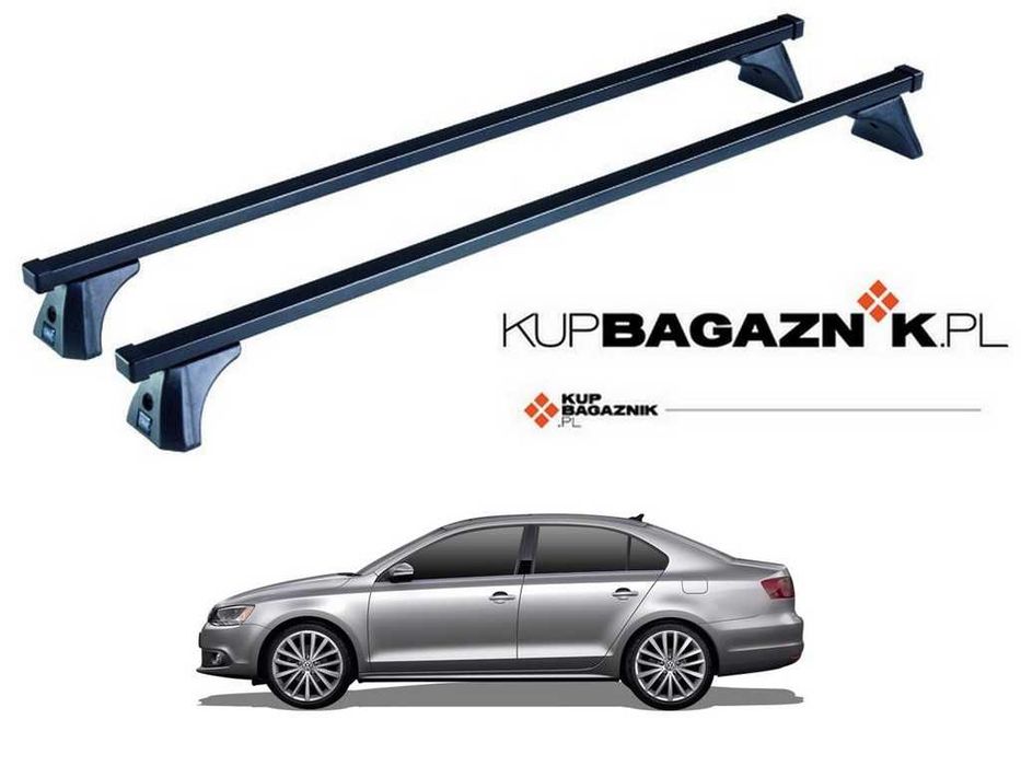 Bagażnik Dachowy Volkswagen JETTA VI Sedan 2011 do 2018 bazowy Relingi