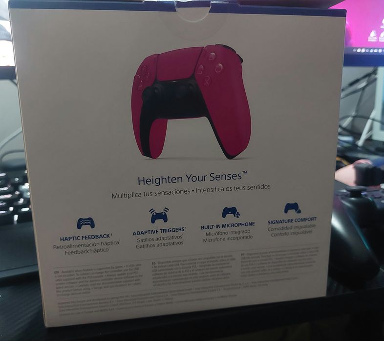 Comando PS5 DualSense Pink Nova Original – Excelente Estado