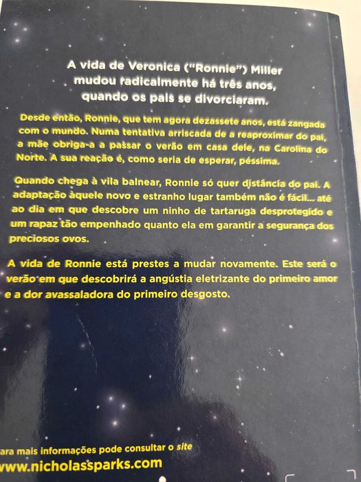 Livro de Nicholas Sparks / A Melodia do Adeus