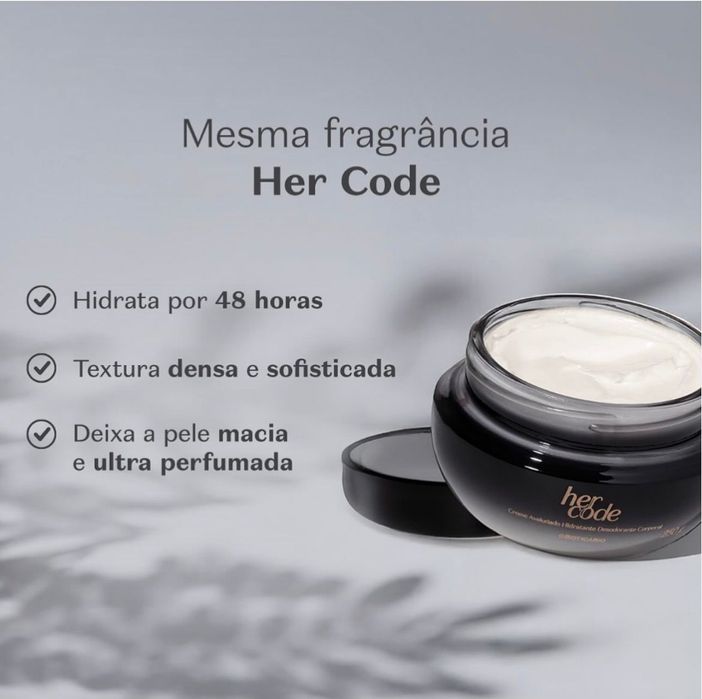 Conjunto Her Code "O Boticário "