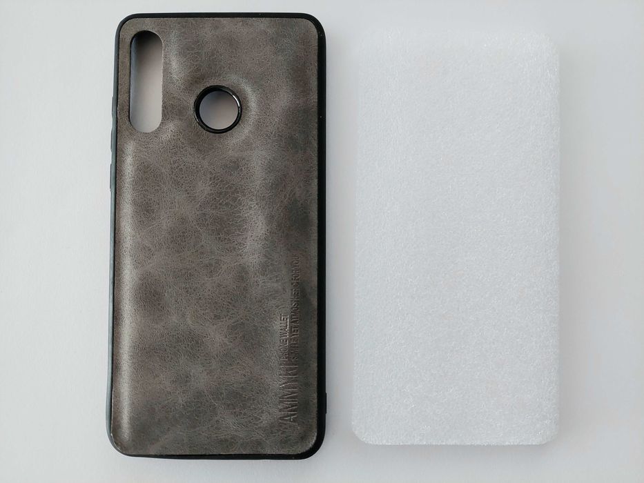 Huawei P30 lite · 1x capa efeito pele + 3x peliculas vidro temprado