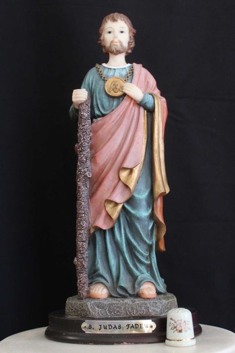 Estatueta vintage de São Judas Tadeu, 29cm