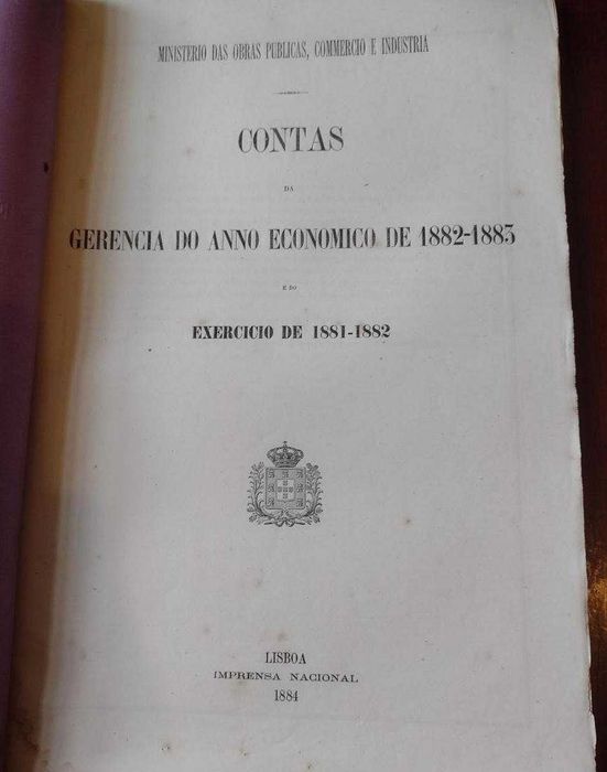 Ministério das Obras Públicas, Comércio e Industria 1884