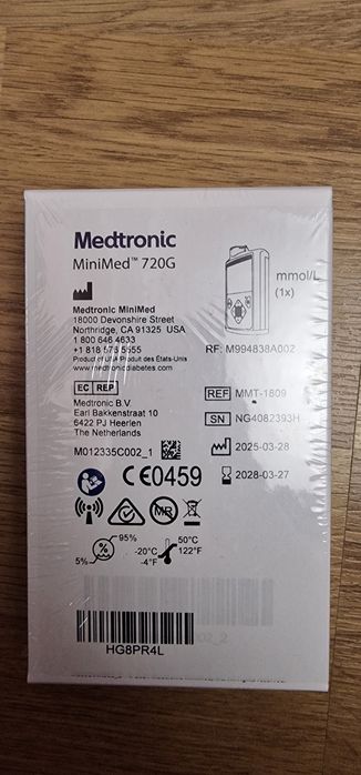 Помпа Medtronik 720 G повністю нова. Офіційна