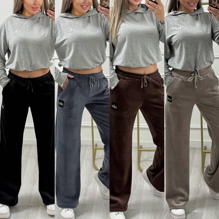 Жіночі теплі штани на флісі палаццо