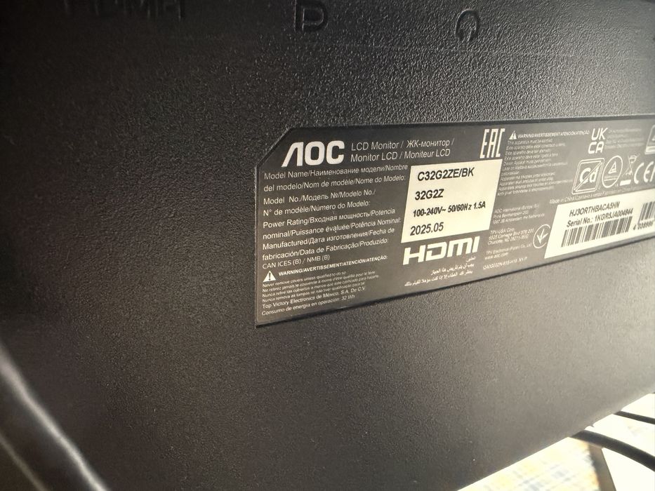 Troco monitor de Gaming curvo 32 polg