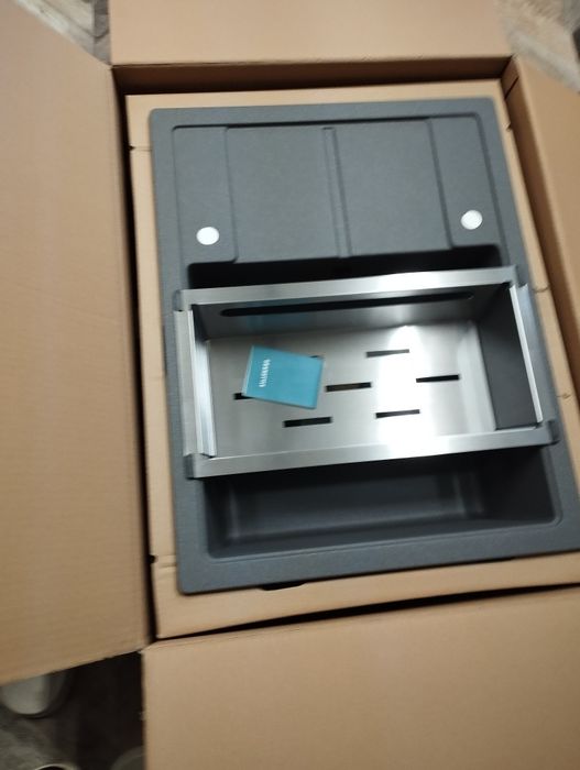 Zlewozmywak Horizon Titan z koszykiem granitowy granstyle jednokomorow