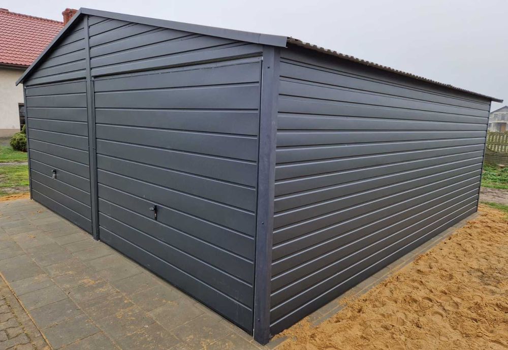 Garaż blaszany PREMIUM 6x5 Grafit, Producent Garaży, Różne wymiary