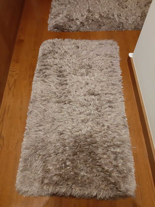 Set of 2 Shaggy Rugs 130x70 cm