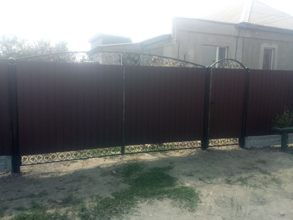 Забор установка забору