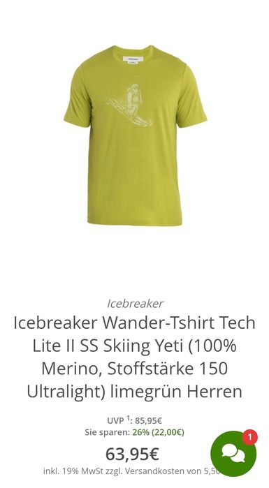 Термо футболка чоловіча icebreaker