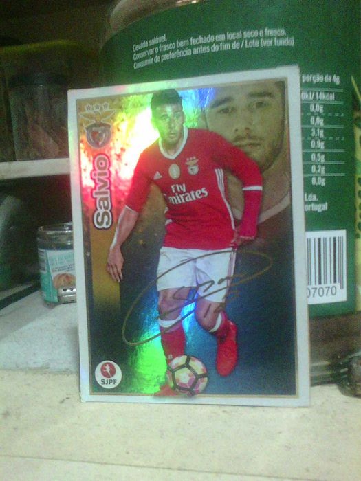 Salvio sport Lisboa Benfica cromo holografico recuperado - portes de envio grátis
