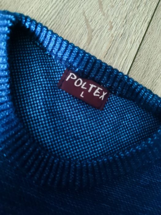 Granatowy, meski sweter L