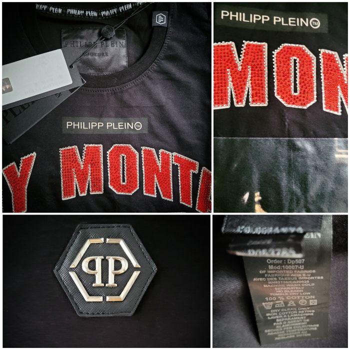 Philipp Plein Koszulka Scarface motyw z aktorem czarna