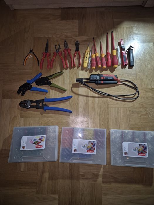 Zestaw narzędzi knipex klauke WAGO Wera tester Cimco Weidmuller