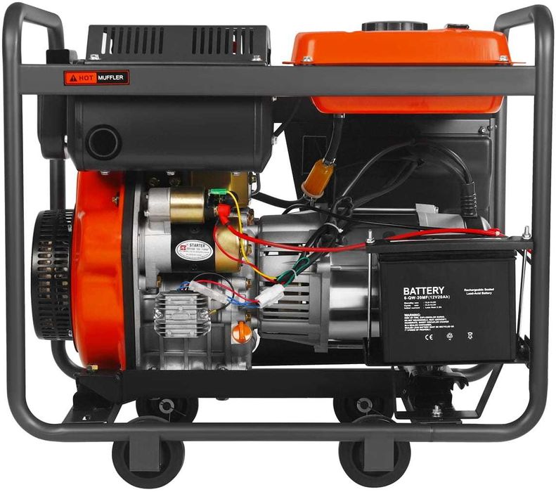 Agregat Prądotwórczy Generator Diesel 3Fazowy Kraft 230V/400V 7,5KW