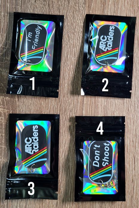 Брелок Arc Raiders, Don't Shoot, I'm Friendly | на рюкзак, ключі