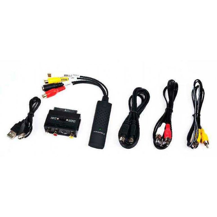 Dispositivo Captura de Vídeo Gembird RCA, S-Video ou SCART p/ USB 3.2