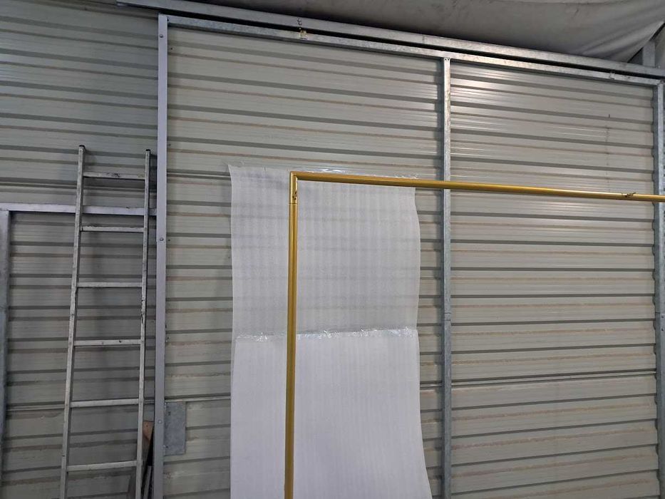 Łuk weselny złoty rurki 210cm x 210 cm średnica rurki 2.5 cm