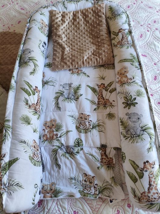 Ninho de bebé + redutor + manta swaddle