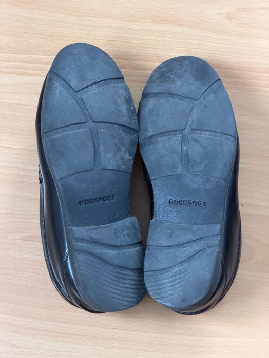 Mocassins Rockport em Pele Genuína Pretos – Tam. 44.5 (Muito Confortáveis)