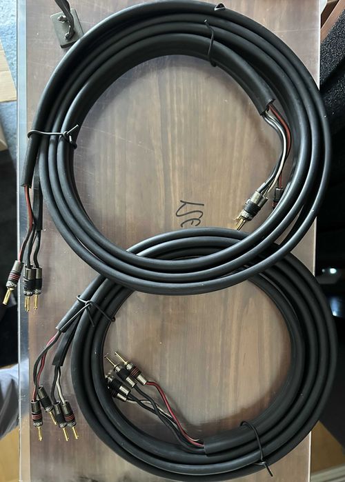 Linn K400 - speaker cables for bi-wiring with Qed Airlock connectors64283918512514123