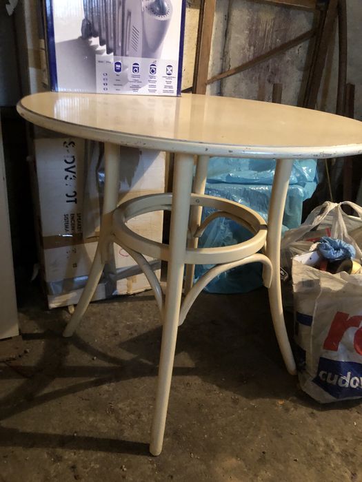 Stół okrągły drewniany śr. 80 cm