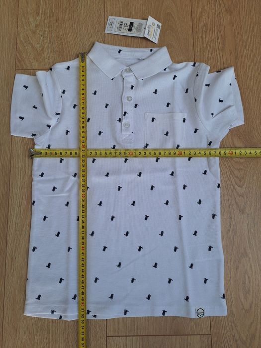 R 128 elegancki komplet Cool Club jeansy joggery  polo