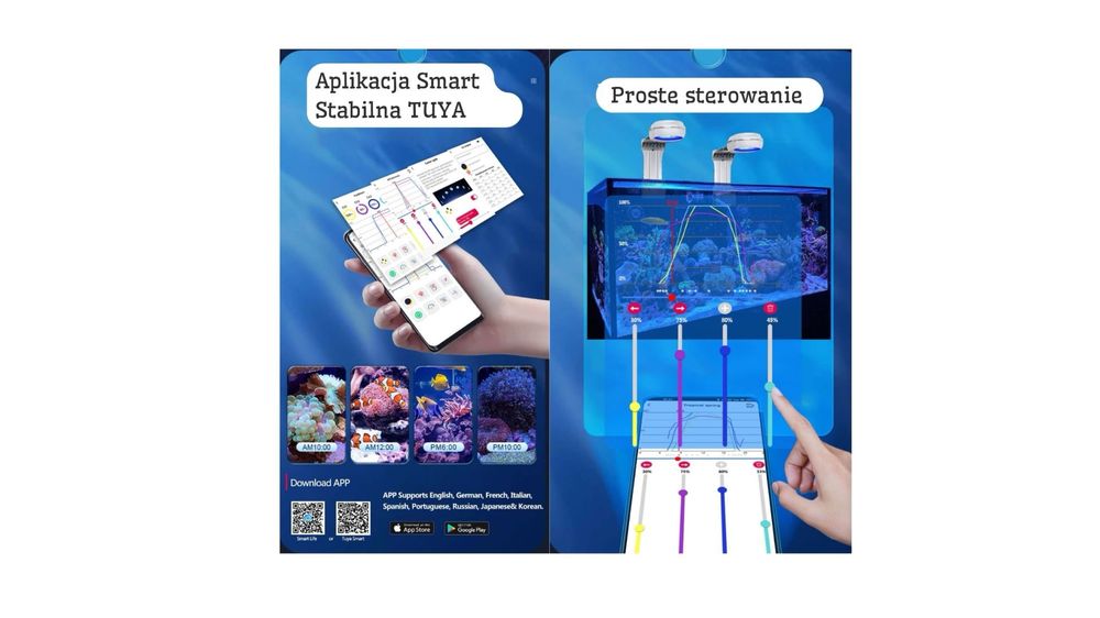 Fluo Rl60 Popbloom Mega Lampa do Akwarium Wifi 60w Soczewka Zobacz!